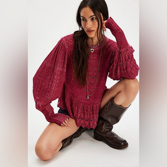Free People Sweaters - NWT! FP Free People Lucinda Sweater Sz XS & Small